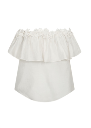 Molly offshoulder bluse Jet Stream Copenhagen Muse 